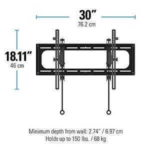 Sanus Advanced Tilt Premium TV Wall Mount for 46” – 90” Flat-Panel TVs - VLT6-B1