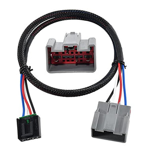RED WOLF Trailer Brake Control Wiring Harness Adapter Connector for 2009-2019 Ford F-150/Flex/Lincoln, 2019-2021 Bronco Fit Brake Controller to Towing Hitch Trailer Motorhome