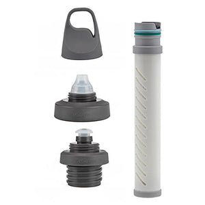 LifeStraw Universal Water Filter Bottle Adapter Kit Fits Select Bottles from Hydroflask, Camelbak, Kleen Kanteen, Nalgene and More