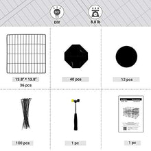 Load image into Gallery viewer, SONGMICS Pet Playpen Includes Cable Ties, Metal Wire Apartment-Style Two-Storey Bunny Fence and Kennel, Comfortable Pet Premium Villa for Guinea Pigs, Bunnies, Rabbits,Puppies,Indoor Upgrade ULPI02H
