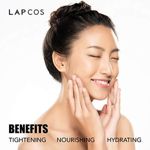 LAPCOS Honey Sheet Mask, Daily Face Mask with Hyaluronic Acid and Antioxidants to Hydrate and Tighten Dry Skin, Korean Beauty Favorite, 5-Pack