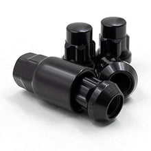 Load image into Gallery viewer, Wheel Accessories Parts Wheel Locks Set Locking Lug Nut M12x1.50 Thread Bulge Acorn Black Finish
