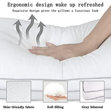 Load image into Gallery viewer, HIMOON Bed Pillows 2 Pack - Standard Size Set of 2 Cooling Pillows for Sleeping for Side Back and Stomach Sleepers, Down Alternative Filling Luxury Soft Supportive
