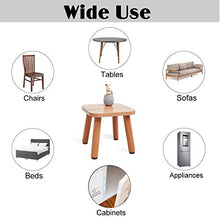 Load image into Gallery viewer, Furniture Pads 136 Pieces Pack Self Adhesive Felt Pad Brown Felt Furniture Pads 5mm Thick Anti Scratch Floor Protectors for Chair Legs Feet with Case and 30 Rubber Bumpers for Hardwood Tile Wood Floor
