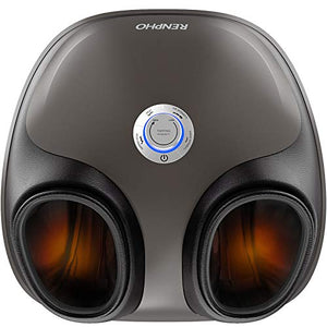 RENPHO Foot Massager with Shiatsu Tapping Heat and Compression, Deep Kneading Electric Foot Massage Machine with Memory Feature for Plantar Fasciitis Pain Relief