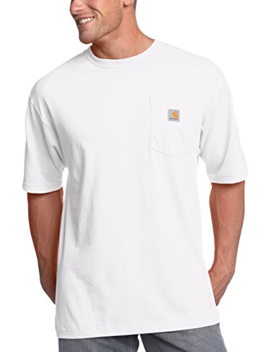 Carhartt Mens Loose Fit Heavyweight Short-Sleeve Pocket T-Shirt (Big & Tall) White3X-Large Tall