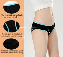 Load image into Gallery viewer, Boboking Girls Underwear Cotton Soft Briefs Panties for Teens Mixed Color Size 10
