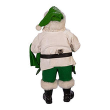 Load image into Gallery viewer, Kurt S. Adler Kurt Adler 10.5-Inch Fabriché Musical Irish Chef Santa, Multi
