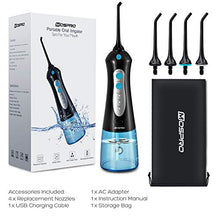Load image into Gallery viewer, Water Flosser Professional Cordless Dental Oral Irrigator - 300ML Portable and Rechargeable IPX7 Waterproof 3 Modes Water Flosser with Cleanable Water Tank for Home and Travel, Braces &amp; Bridges Care
