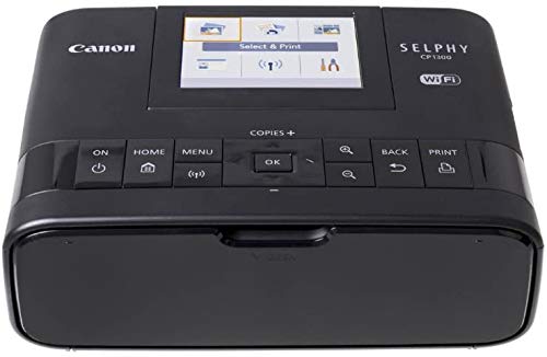 Canon Selphy CP1300 Wireless Compact Photo Printer with AirPrint and Mopria Device Printing, Black (2234C001)