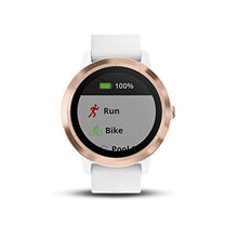 Load image into Gallery viewer, Garmin 010-01769-09 vívoactive 3, GPS Smartwatch with Contactless Payments and Built-in Sports Apps, White/Rose Gold
