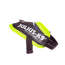 Load image into Gallery viewer, Julius-K9 16IDC-FARNE-B1 IDC Powerharness, Dog Harness, Size Baby 1, Jeans with Neon Edge
