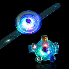 Load image into Gallery viewer, SCIONE Kids Party Favors 24 pack Goodie Bag Stuffers LED Light Up Fidget Bracelet Glow in The Dark Party Supplies Return Gifts for Kids Birthday Valentines Halloween Christmas Party Favors
