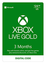 Load image into Gallery viewer, Xbox Live Gold: 3 Month Membership [Digital Code]
