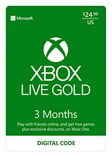 Xbox Live Gold: 3 Month Membership [Digital Code]