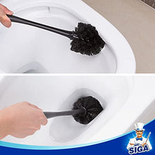 Load image into Gallery viewer, MR.SIGA Toilet Plunger and Bowl Brush Combo for Bathroom Cleaning, Black, 1 Set
