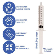 Load image into Gallery viewer, 10ml Syringe with Luer Slip Tip - 100 Sterile Syringes by Care Touch – No Needle, Great for Dispensing Oral Medicine and Home Care
