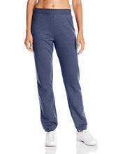 Load image into Gallery viewer, Hanes Women's Mid Rise Cinch Bottom Fleece Sweatpant, Navy Heather, L
