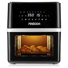Load image into Gallery viewer, PINSOON 10-Quart Air Fryer (Rotisserie Shaft &amp; Layer Racks &amp; Nonstick Basket), Electric Hot Air Fryer Oven Oilless Cooker, Full Circle Heated Cyclonic System, 12 Accessories, 8 Cooking Presets, LED Digital Touchscreen (50 Recipes)
