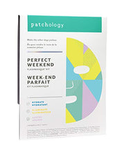 Load image into Gallery viewer, Patchology&quot;Perfect Weekend&quot; Facial Sheet Mask w/Hyaluronic Acid &amp; Firming Formula - Men &amp; Women Face Masks Skincare Sheet for Moisturizing and Hydrating Skin - Best Face Sheets Moisturizer (3 Count)

