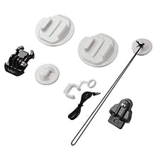 Load image into Gallery viewer, HSU Surf Mounts and Accessories for Snorkeling, Surfing, Wakeboarding Fitting GoPro Hero 10,9,8,7, 6,5,4, 3+, 3, 2, Session, Black, Silver, AKASO Campark and Other Action Cameras (Surfing Kit)
