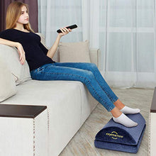 Load image into Gallery viewer, Foot Rest for Under Desk at Work, Ergonomic Memory Foam Foot Stool Cushion for Home Office, Gaming, Computer - Adjustable 2 Heights Under Desk Footrest with Breathable Washable Cover by AMERIERGO
