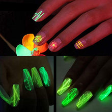 Load image into Gallery viewer, Luminous Spider Nail Gel Set, 6PCS 48ML Glow in The Dark Nail Polish Luminous Gel Set, DIY Polish UV Nail Art Kit for Halloween Christmas
