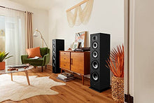 Load image into Gallery viewer, Polk Monitor XT70 Large Tower Speaker - Hi-Res Audio Certified, Dolby Atmos &amp; DTS:X Compatible, 1" Tweeter, (2) 6.5" Dynamically Balanced Woofers, (2) 8" Passive Radiators, (Single, Midnight Black)

