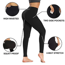Load image into Gallery viewer, GAYHAY High Waisted Leggings with Pockets for Women - Soft Tummy Control 4 Way Stretch Capri Yoga Pants for Workout Running
