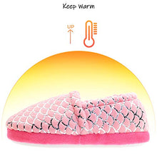 Load image into Gallery viewer, LseLom Girls Cute Slippers with Rubber Soles Kids House Slippers Indoor Outdoor Slippers for Toddlers Kids Memory Foam House Shoes for Little Girls Pink Size 10
