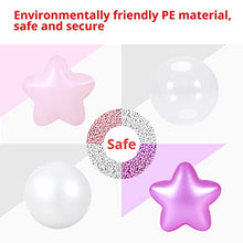 Load image into Gallery viewer, Ball Pit Balls Pack of 100 - Star and Round Set BPA Free Phthalate Free Non-Toxic Crush Proof Play Balls Soft Plastic Balls for Toddlers Baby Kids Birthday Pool Tent Party
