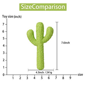 MewaJump Dog Chew Toys, Durable Rubber Dog Toys for Aggressive Chewers, Cactus Tough Toys for Training and Cleaning Teeth, Interactive Dog Toys for Small/Medium Dog
