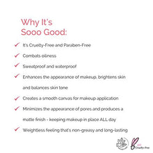 Load image into Gallery viewer, Matte Makeup Base Primer for Face: Elizabeth Mott Thank Me Later Face Primer for Oily Skin - Pore Minimizer, Shine Control Make Up Primer to Hide Wrinkles and Fine Lines - Cruelty Free Cosmetics - 30g
