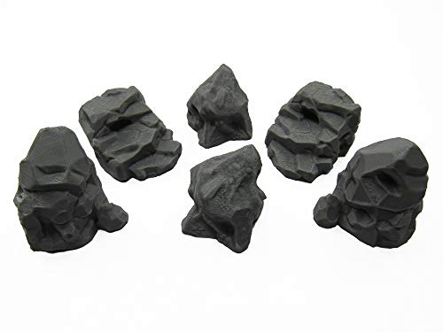 Stone Boulder Bundle, Terrain Scenery for Tabletop 28mm Miniatures Wargame, 3D Printed and Paintable, EnderToys