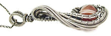 Load image into Gallery viewer, Carnelian Pendant, Wire-Wrapped in Sterling Silver,"Comet" Model
