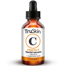 Load image into Gallery viewer, TruSkin Vitamin C Serum for Face, Anti Aging Serum with Hyaluronic Acid, Vitamin E, Organic Aloe Vera and Jojoba Oil, Hydrating &amp; Brightening Serum for Dark Spots, Fine Lines and Wrinkles, 1 fl oz

