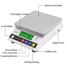 Load image into Gallery viewer, CGOLDENWALL High Precision Scale 10kg 0.1g Digital Accurate Electronic Balance Lab Scale Laboratory Industrial Scale Weighing and Counting Scale Scientific Scale CE 0.1g (10kg, 0.1g)
