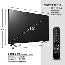 Load image into Gallery viewer, LG NanoCell 80 Series 65” Alexa built-in 4k Smart TV (3840 x 2160), 60Hz Refresh Rate, AI-Powered 4K Ultra HD (65NANO80UPA, 2021)

