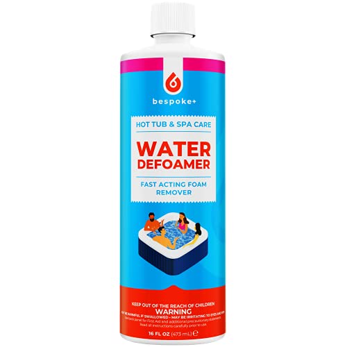 Spa Defoamer for Hot Tub & Hot Tub Foam Eliminator, Spa Anti Foam for Hot Tub Owners to Keep Spa Foam Down & get Foam Out, HotTub Foam Reducer & Spa Bubble Remover (1- Pint)