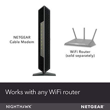 Load image into Gallery viewer, NETGEAR Nighthawk Cable Modem CM1200 - Compatible with all Cable Providers including Xfinity by Comcast, Spectrum, Cox | For Cable Plans Up to 2 Gigabits | 4 x 1G Ethernet ports | DOCSIS 3.1, Black
