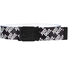 Load image into Gallery viewer, NIKE Men&#39;s Just Do It Reversible Web, Black Stacked, O/S
