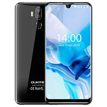 Load image into Gallery viewer, OUKITEL K9 Unlocked Cell Phones 7.12" FHD+ Water Drop Screen 4GB RAM+64GB ROM，16MP+8MP Dual Camera, 6000mAh Battery 4G Android 9.0 Unlocked Smartphones, Dual SIM Smartphone Support OTG（Black）
