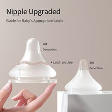 Load image into Gallery viewer, Pigeon PP Nursing Bottle Wide Neck, Streamlined Body, Natural Feel, Easy to Clean, 5.4 Oz(Pack of 4), Includes 4pcs SS Nipples (0m+)
