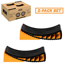 Load image into Gallery viewer, CARMTEK Camper Leveler Kit - Curved RV Levelers with Camper Wheel Chocks for Travel Trailers | Faster Camper Leveling Than RV Leveling Blocks (2 Pack)
