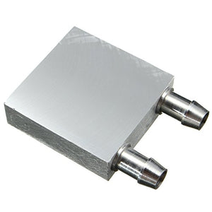 Water Cooling Block 40x40mm Aluminum for Liquid Water Cooler Heat Sink System Silver for CPU Graphics Radiator Heatsink (2 Pack)