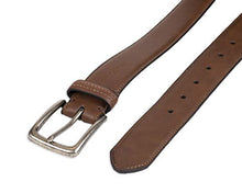 Load image into Gallery viewer, Columbia Men's Trinity Logo Belt-Casual Dress with Single Prong Buckle for Jeans Khakis , Brown, 36
