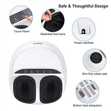 Load image into Gallery viewer, RENPHO Foot Massager Machine with Heat, Shiatsu Deep Kneading, Compression, Relieve Foot Discomforts from Plantar Fasciitis, Fits feet up to Men Size 12
