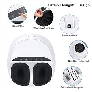 RENPHO Foot Massager Machine with Heat, Shiatsu Deep Kneading, Compression, Relieve Foot Discomforts from Plantar Fasciitis, Fits feet up to Men Size 12