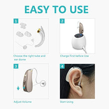 Load image into Gallery viewer, Coniler Smart Hearing Amplifier with Digital Noise Reduction，Rechargeable Sound Aids with Double Charging Holes Suitable for Adults and Seniors (Only1 Aid)
