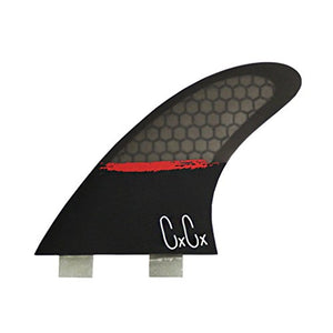 Captain Fin Co. Chris Christenson 5-Fin SPL Surfboard Fins - 5 Fin Set - Twin Tab - Black